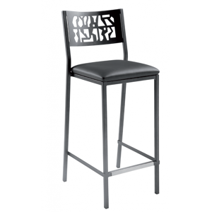 TABOURET DE CUISINE FRANÇAIS EN MÉTAL LUCA HT 65 CM SNACK