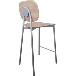 TABOURET CONTEMPORAIN EN BOIS ET MÉTAL TATA YOUNG BOIS