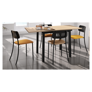 PETITE TABLE DE CUISINE EXTENSIBLE EN STRATIFIÉ VIENNA HT 75