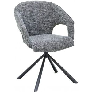 FAUTEUIL CONTEMPORAIN PIVOTANT EN TISSU ELDEN