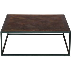 Cosy Home Design Table Basse Style Industriel Manguier Massif et Métal Marron et Noir Gambit - Publicité