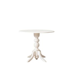 Table à Manger Style Ancien Bois Massif Couleur Blanc Albero - Publicité