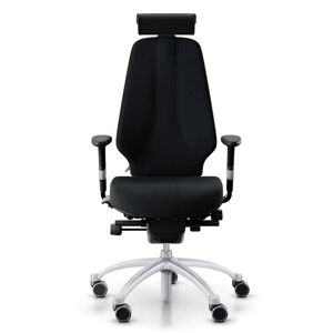 RH Chaise de bureau RH Logic 400 Elite 24/7, Tissu Black (Select SC60999), Appui-tête Oui, Accoudoirs Avec, Piètement Silver