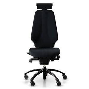 RH Chaise de bureau RH Logic 400 Komfort, Tissu Black (Select SC60999), Appui-tête Oui, Accoudoirs Sans, Piètement Noir