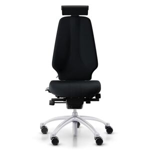 RH Chaise de bureau RH Logic 400 Komfort, Tissu Black (Select SC60999), Appui-tête Oui, Accoudoirs Sans, Piètement Silver