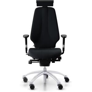 Chaise de bureau RH Logic 400 Komfort, Tissu Black (Select SC60999), Appui-tête Oui, Accoudoirs Avec, Piètement Argent - Publicité