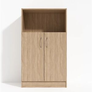 Direkt Interiör Armoire de bureau Modea - portes, 3 etageres, Couleur Chene