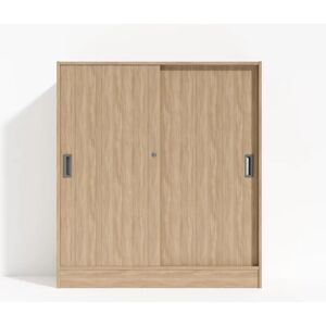 Direkt Interiör Armoire Modea - portes coulissantes, 3 étagères, Couleur Chêne