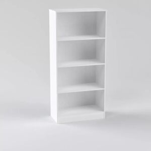 Direkt Interiör Meuble de rangement de bureau - 4 étagères ouvertes, Couleur Blanc - Publicité