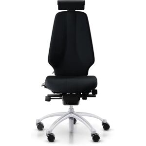 Chaise de bureau RH Logic 400, Tissu Black (Select SC60999), Appui-tête Oui, Accoudoirs Sans, Piètement Argent, Roulettes Roulettes  pour sols souples - Publicité