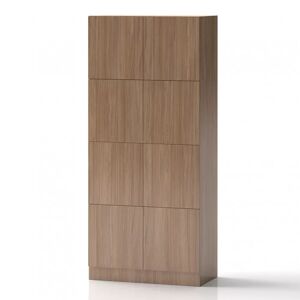 Direkt Interiör Armoire à casiers Lockers Fifty - 8 portes, Couleur Chêne, Verrou Serrure