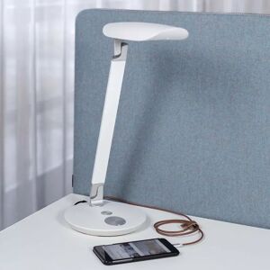 Götessons Lampe de bureau Led Funkia - Avec câble de chargement USB, Couleur Blanc
