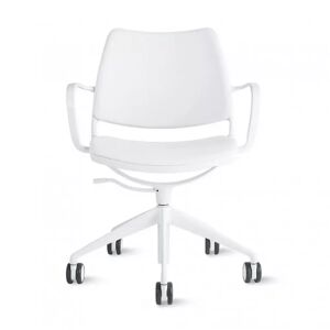 Stua Chaise Gas Task Chair, Couleur White Ecoleather, Structure / pieds Blanc
