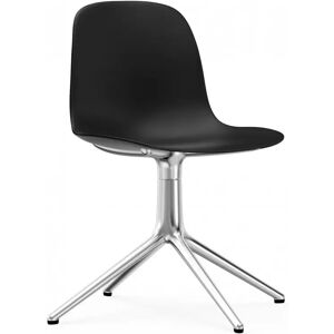 Normann Copenhagen Chaise de conference Form - Support pivotant, Couleur Noir, Structure / Pieds Aluminium