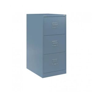 Caisson de bureau pour dossier suspendus Bisley BS - Facade classique , 3 tiroirs, Couleur Bisley Blue