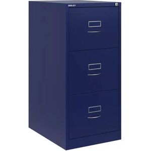 Caisson de bureau pour dossier suspendus Bisley BS - Facade classique , 3 tiroirs, Couleur Oxford Blue