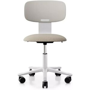 Håg Siège de bureau Tion 2140 - Assise garnie, Couleur Mist White - Mainline Flex Beige, Accoudoirs Sans