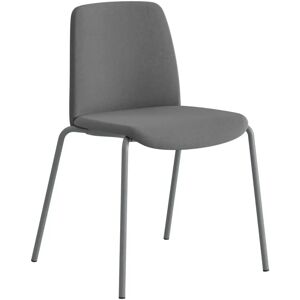 Smålandsmöbler Chaise Choice - en tissu, Finition Mörkgrå / Silvergrå, Accoudoirs Sans