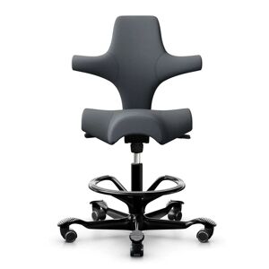 HÅG Capisco 8106 - Chaise ergonomique, Couleur Gris foncé Tissu Xtreme (SC60003), Piètement  Noir, Vérin 265 mm, Repose-pieds Avec - Publicité