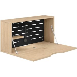 Bisley Bureau mural Hideaway, Pietement Chene, Couleur Black