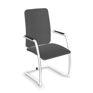 Narbutas Chaise de reunion Gama, Finition Chrome / Era C13 - Grey