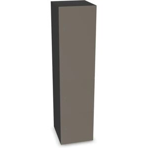 Narbutas Meuble casiers Choice - 1 grande porte, 2 petites portes, Couleur Dark Grey / Cubanit Grey