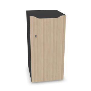 Narbutas Meuble casiers Choice - 1 porte avec fente courrier, Couleur Dark Grey / Sand Ash