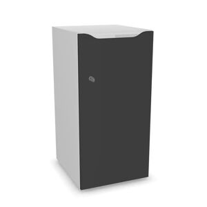 Narbutas Meuble casiers Choice - 1 porte avec fente courrier, Couleur White / Dark Grey