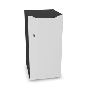 Narbutas Meuble casiers Choice - 1 porte avec fente courrier, Couleur Dark Grey / White