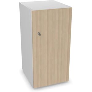 Narbutas Meuble casier Choice - 1 porte, Couleur White / Sand Ash