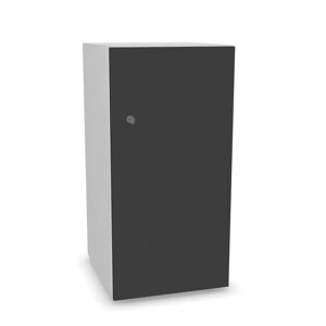 Narbutas Meuble casier Choice - 1 porte, Couleur White / Dark Grey