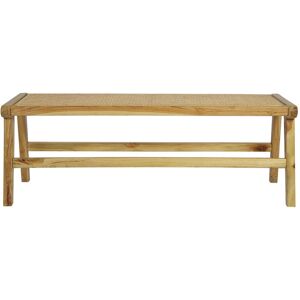 Drawer Basuki - Banc en teck et cannage L120cm - Couleur - Bois clair