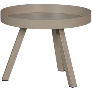 Woood Sunny - Table d'appoint en métal ø60cm - Couleur - Beige