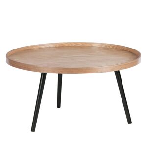 Woood Mesa - Table d'appoint ronde bois ø78cm - Couleur - Bois clair