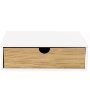 Woodman Farsta - Table de chevet murale - Couleur - Blanc