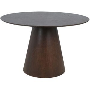 House Nordic Bolton - Table à manger ronde en bois ø120cm - Couleur - Bois foncé