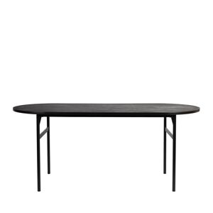 No name Marcio - Table à manger en bois et métal 180x80cm - Couleur - Noir