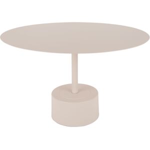 Leitmotiv Nowa - Table d'appoint ronde en métal ø55cm - Couleur - Crème