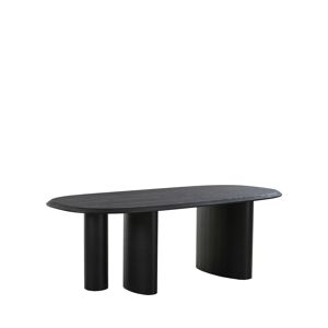 House Nordic Tirano - Table à manger ovale en bois 220x100cm - Couleur - Noir
