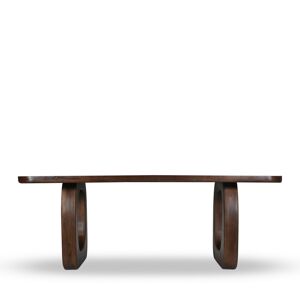Drawer Sinjai - Table à manger en bois massif 200x100cm - Couleur - Bois foncé