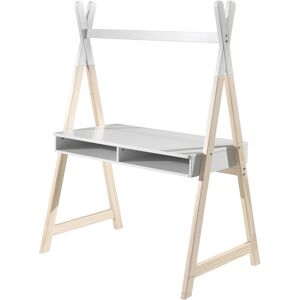 No name Aulia - Bureau enfant en bois - Couleur - Blanc