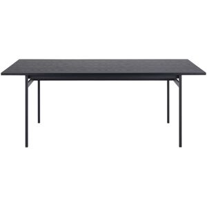 No name Batara - Table à manger en bois et métal 200x90cm - Couleur - Noir