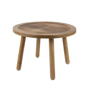 Zuiver Dendron - Table d'appoint ronde bois ø60cm - Couleur - Bois clair