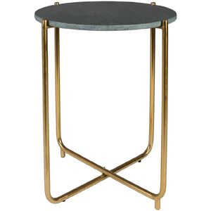 No name Timpa - Table d'appoint marbre et laiton - Couleur - Vert