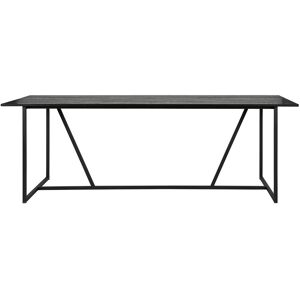 Woood Silas - Table à manger 220x90 cm - Couleur - Noir