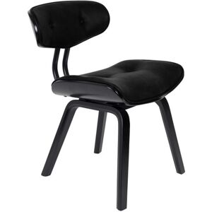 Dutchbone Blackwood - Chaise lounge bois - Couleur - Noir