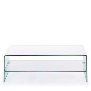 Kave Home Burano - Table basse en verre 110x55 cm - Couleur - Transparent