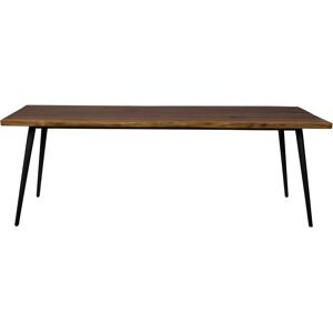 Dutchbone Alagon - Table à manger en noyer 220x90cm - Couleur - Bois foncé