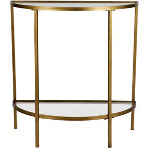 BePureHome Goddess - Console en métal et verre - Couleur - Laiton