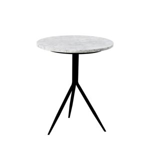 Pomax Dana - Table basse en marbre ø40cm - Couleur - Blanc